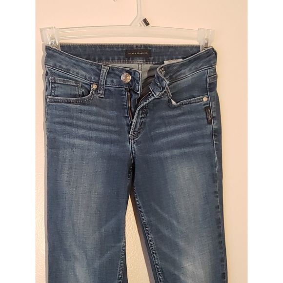 Women's Silver Jeans Co., Suki Slim Boot, W25/L33, Dark Blue - Picture 3 of 7